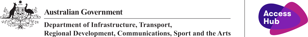 Department of Infrastructure, Transport, Regional Development, Communications, Sport and the Arts, Access Hub